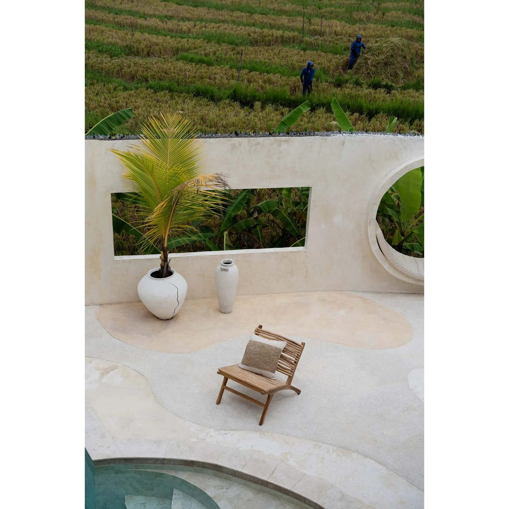 KISSENBEZUG AUS BAUMWOLLE UND BAST