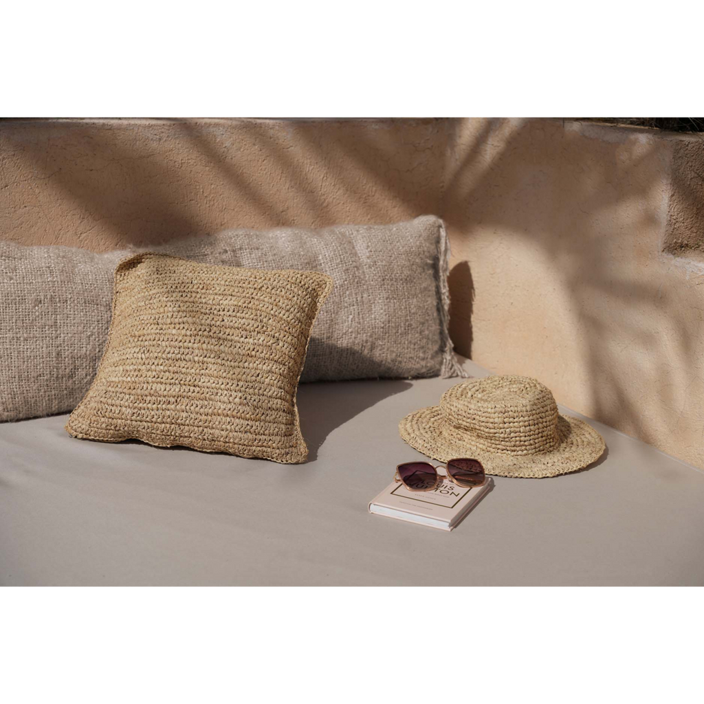 HANDGEWEBTER KISSENBEZUG (NATUR) - 35 x 100cm