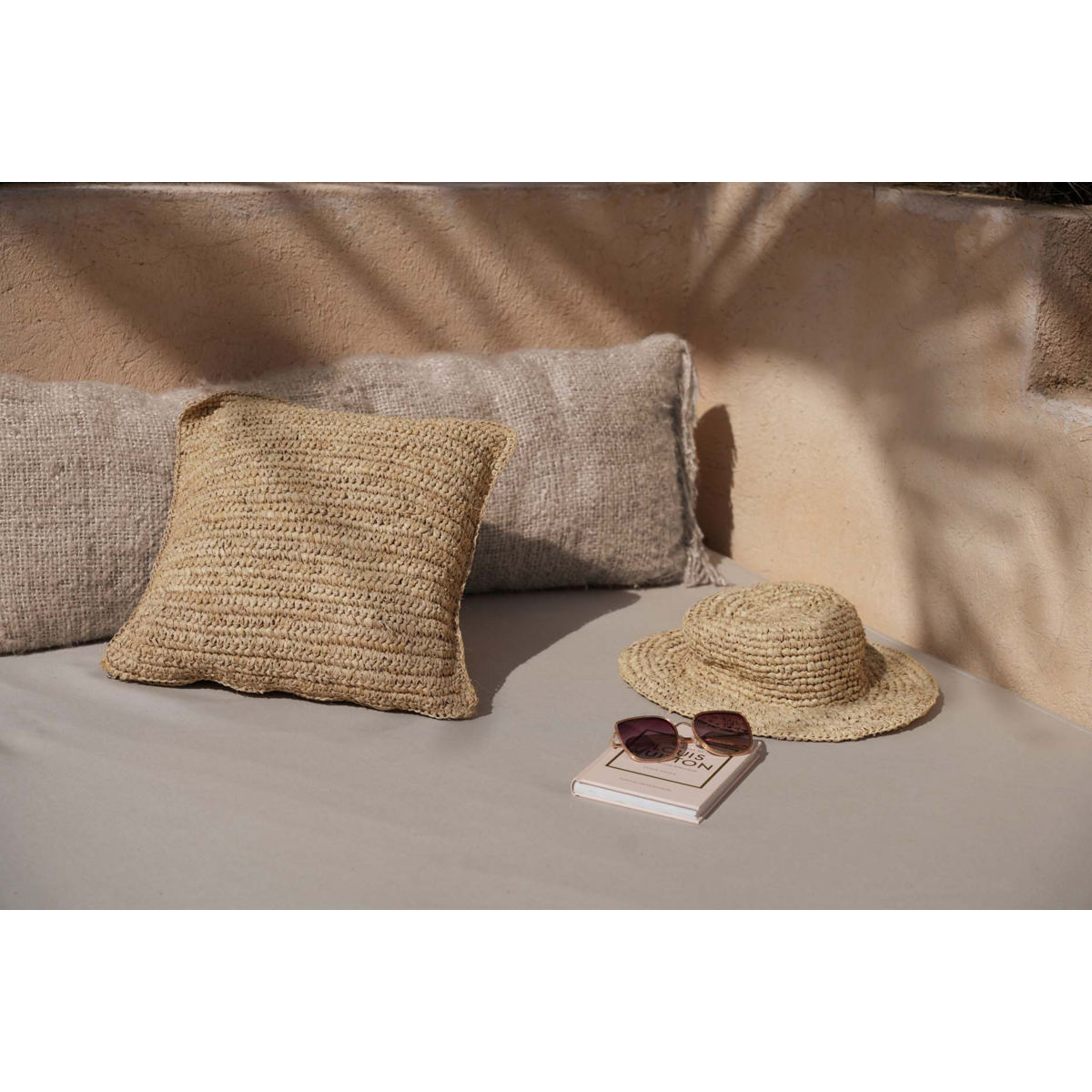 HANDGEWEBTER KISSENBEZUG (NATUR) - 35 x 100cm