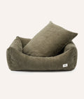 SNOZY HUNDEBETT AUS CORD (GRÜN)