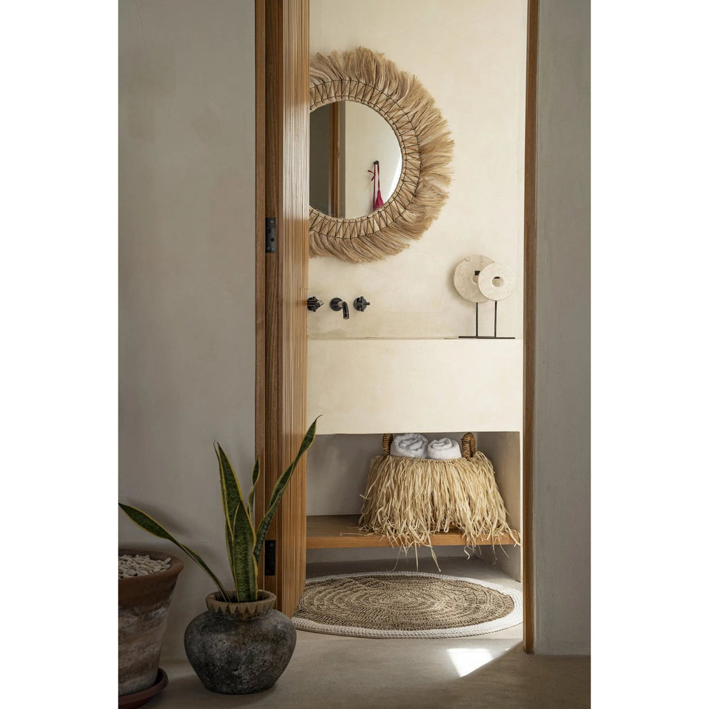 BASTKORB AUS BANANENBLÄTTERN - Ø 33cm