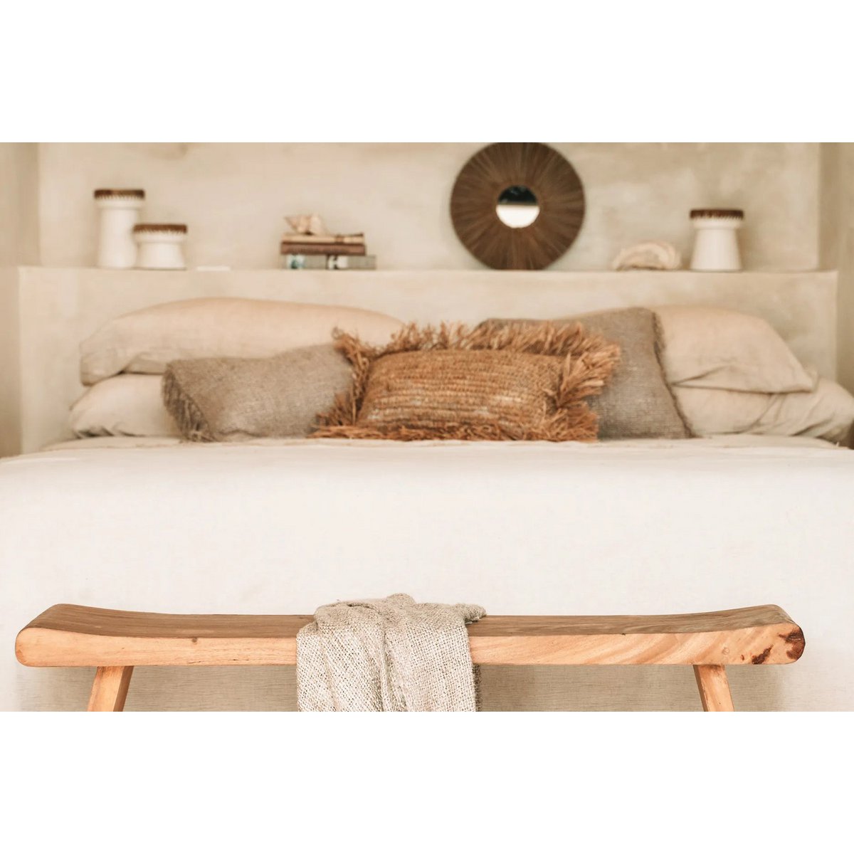 ALANG ALANG SPIEGEL AUS SEEGRAS - Ø 35cm