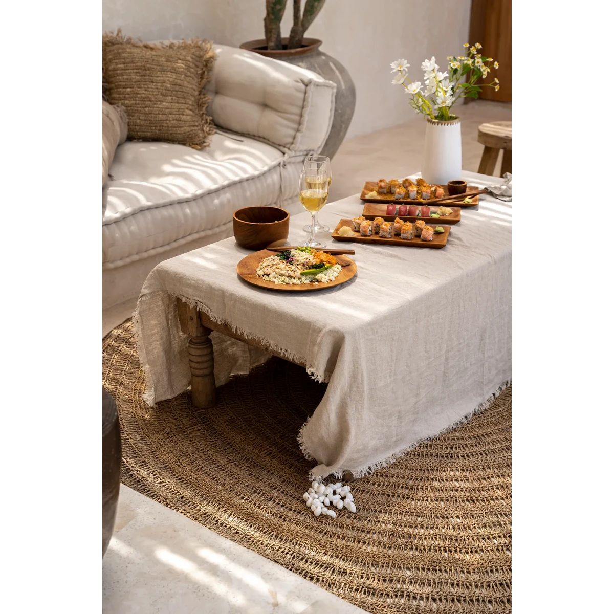 TISCHTUCHHALTER AUS MUSCHELN (4 Stk.)