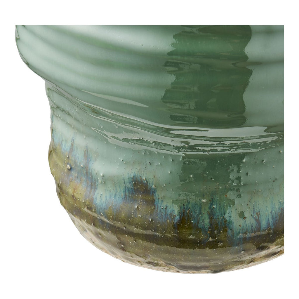 KERAMIKVASE (GRÜN) - 35cm