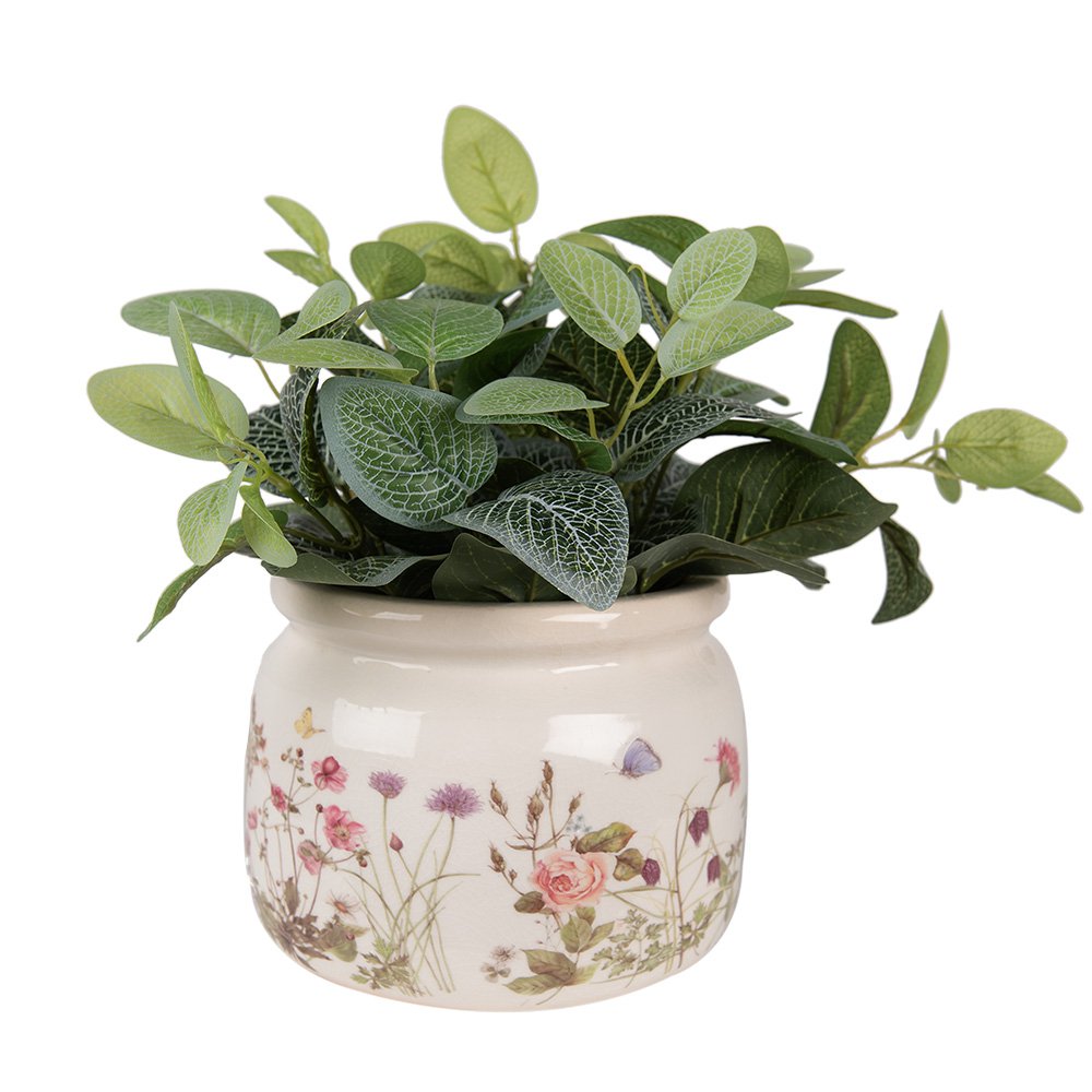 KERAMIK BLUMENTOPF (BEIGE PINK) - Ø 20x15 cm