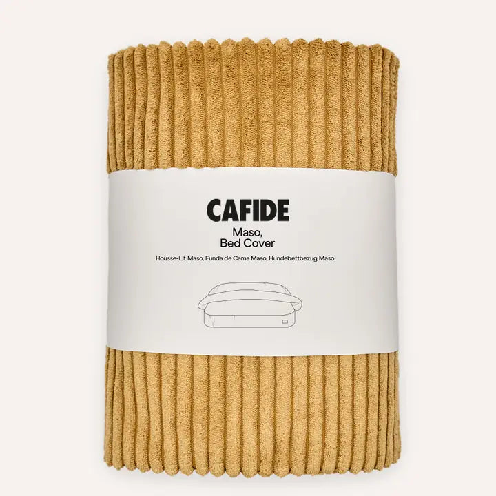 MASO HUNDEBETT WECHSELBEZUG CORD (SENF)