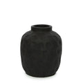 TERRAKOTTA VASE (SCHWARZ) - 18cm