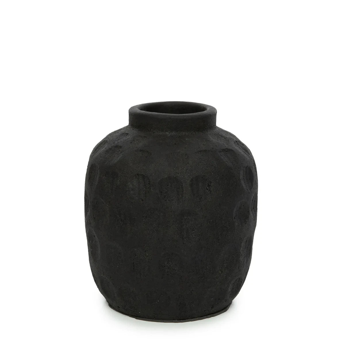 TERRAKOTTA VASE (SCHWARZ) - 18cm