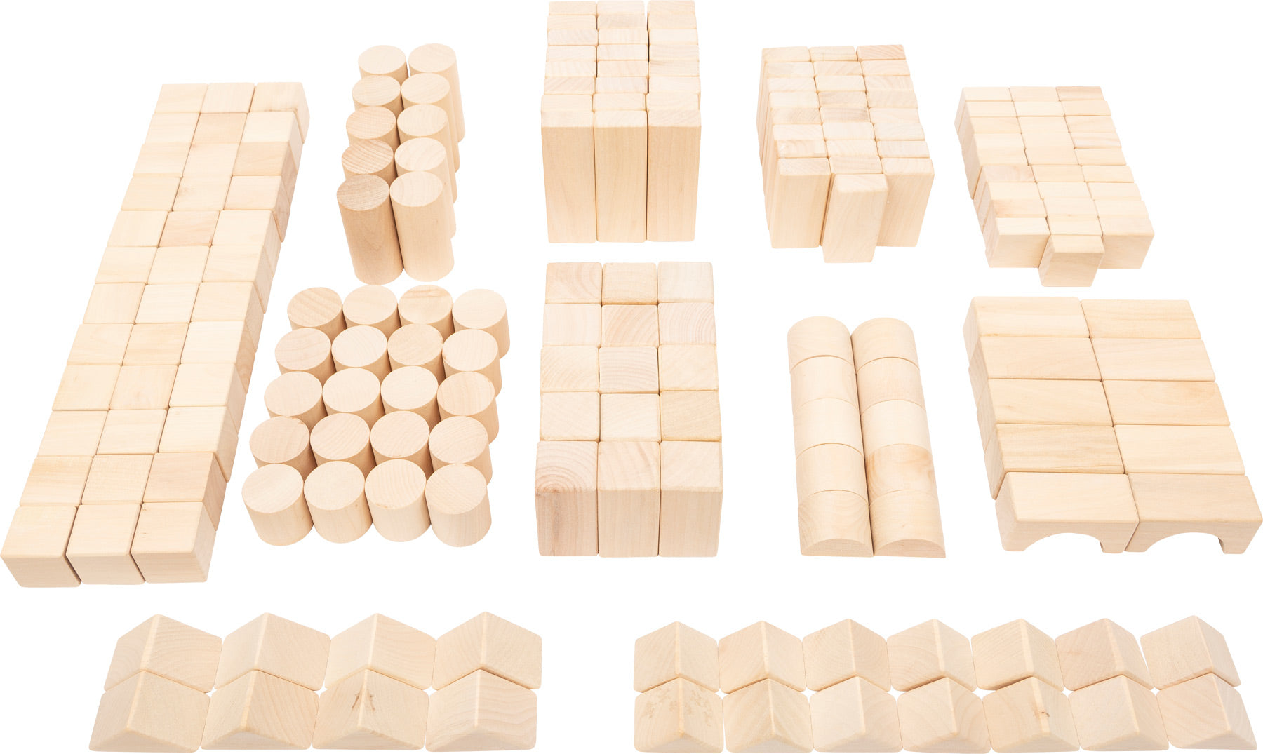 NATUR HOLZBAUSTEINE (200 Stk.)
