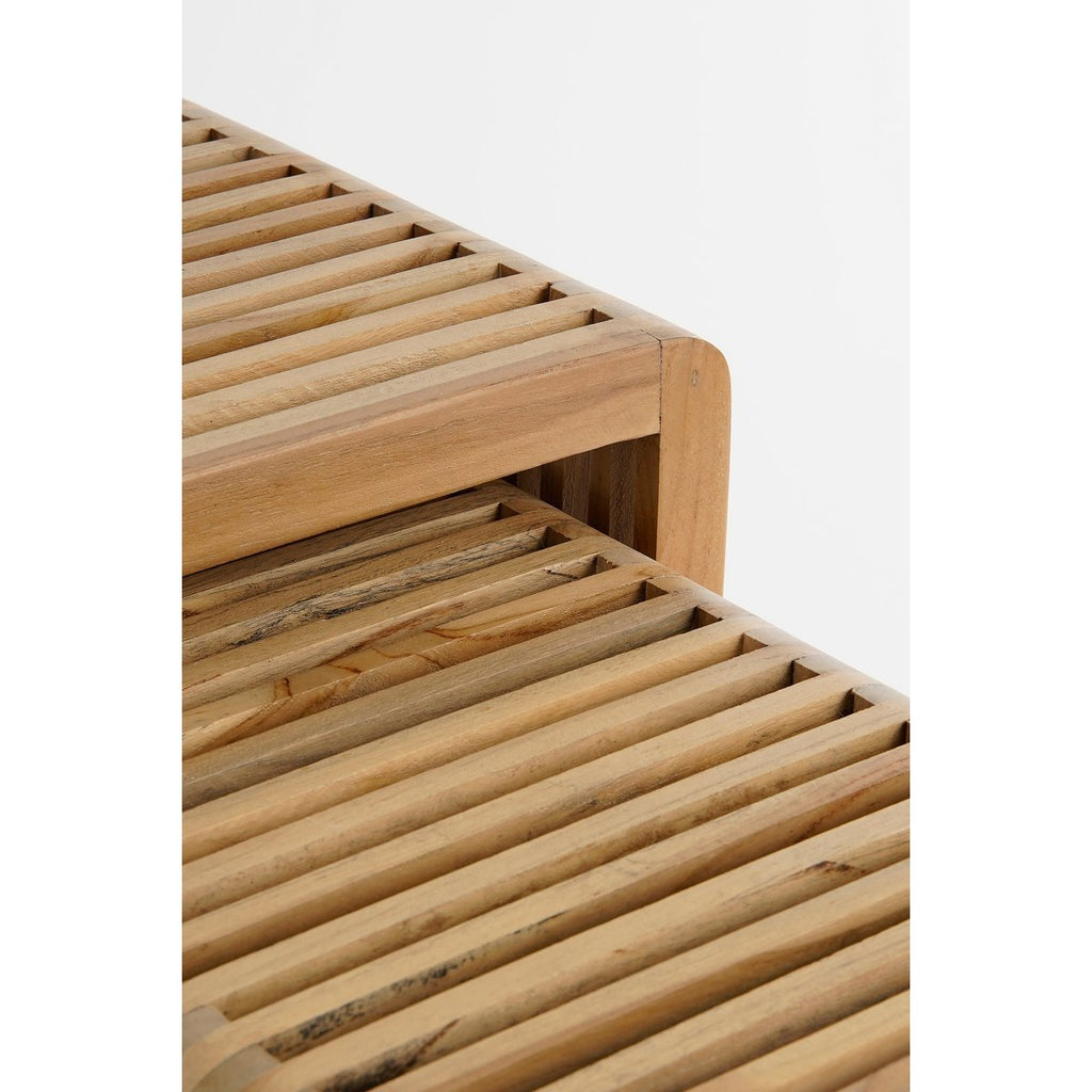 YONKER BEISTELLTISCHE AUS RECYCELTEM HOLZ (3 Stk.)