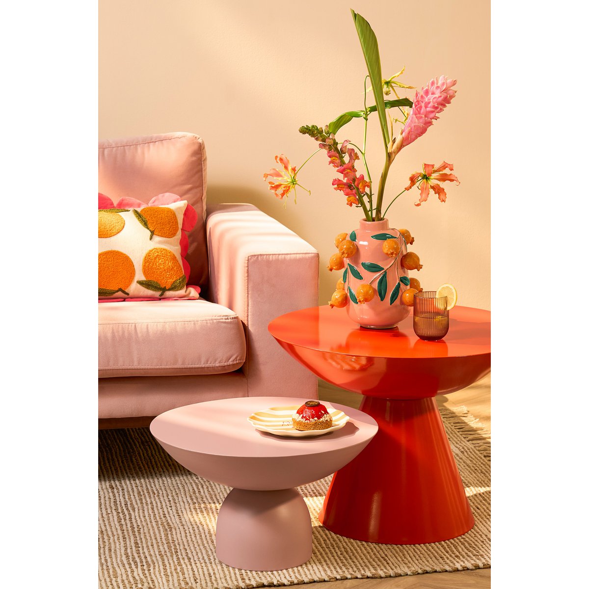 CELISE BEISTELLTISCH (ORANGE) - 44cm