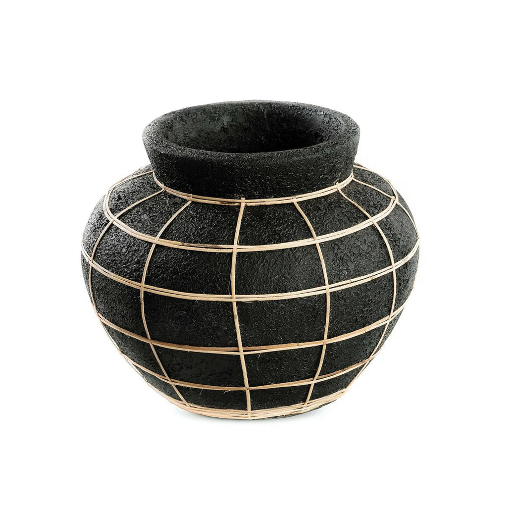 BAUCHVASE (SCHWARZ) - 23cm
