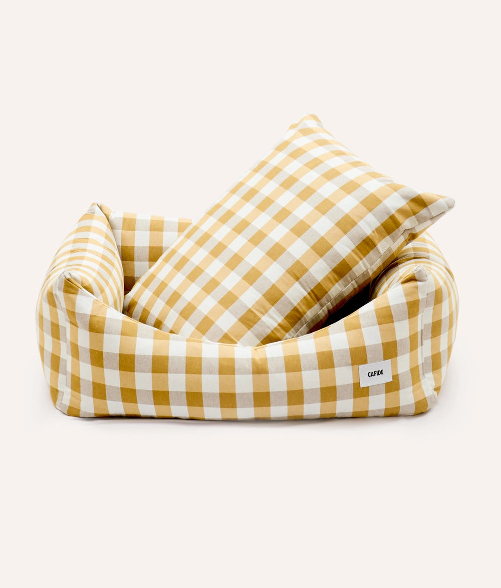 SNOZY HUNDEBETT (VICHY SENF)