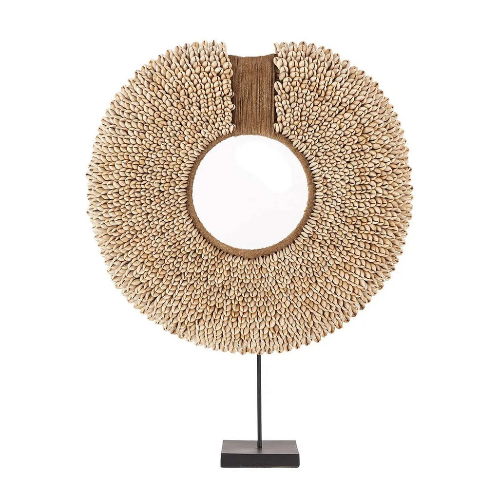 MUSCHELSKULPTUR RÉUNION AUF STANDFUß - 52cm