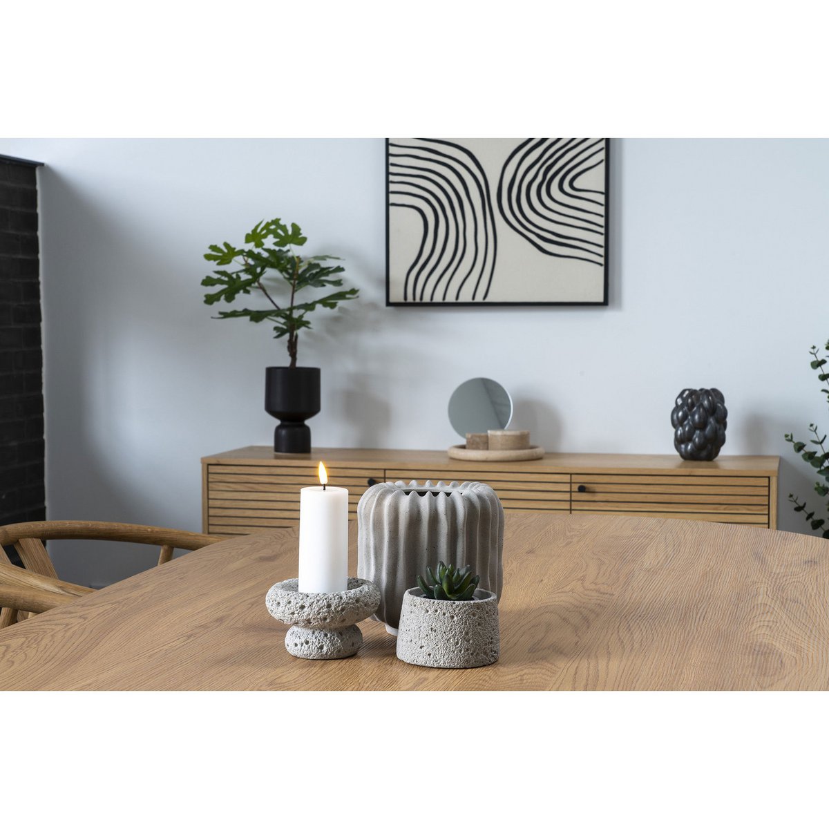 KERZENHALTER AUS ZEMENT