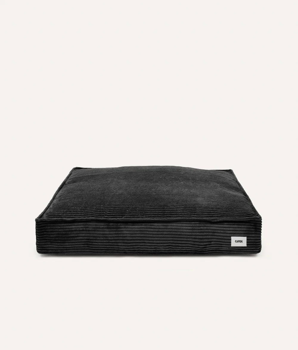 CUADRA HUNDEBETT MIT CORDBEZUG (SCHWARZ)