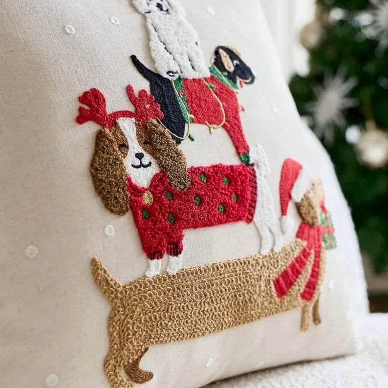 KISSENBEZUG | WEIHNACHTSHUNDE