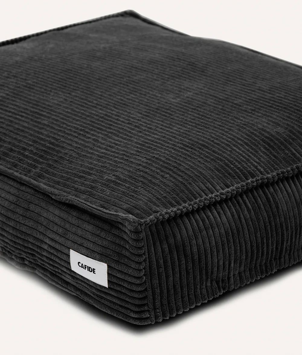 CUADRA HUNDEBETT MIT CORDBEZUG (SCHWARZ)