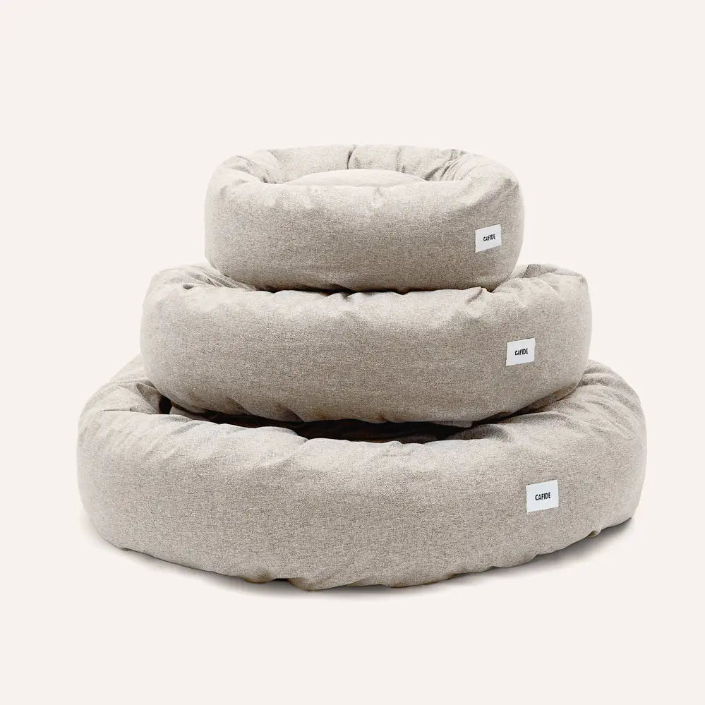 NUBA HUNDEBETT AUS CHENILLE (BEIGE)