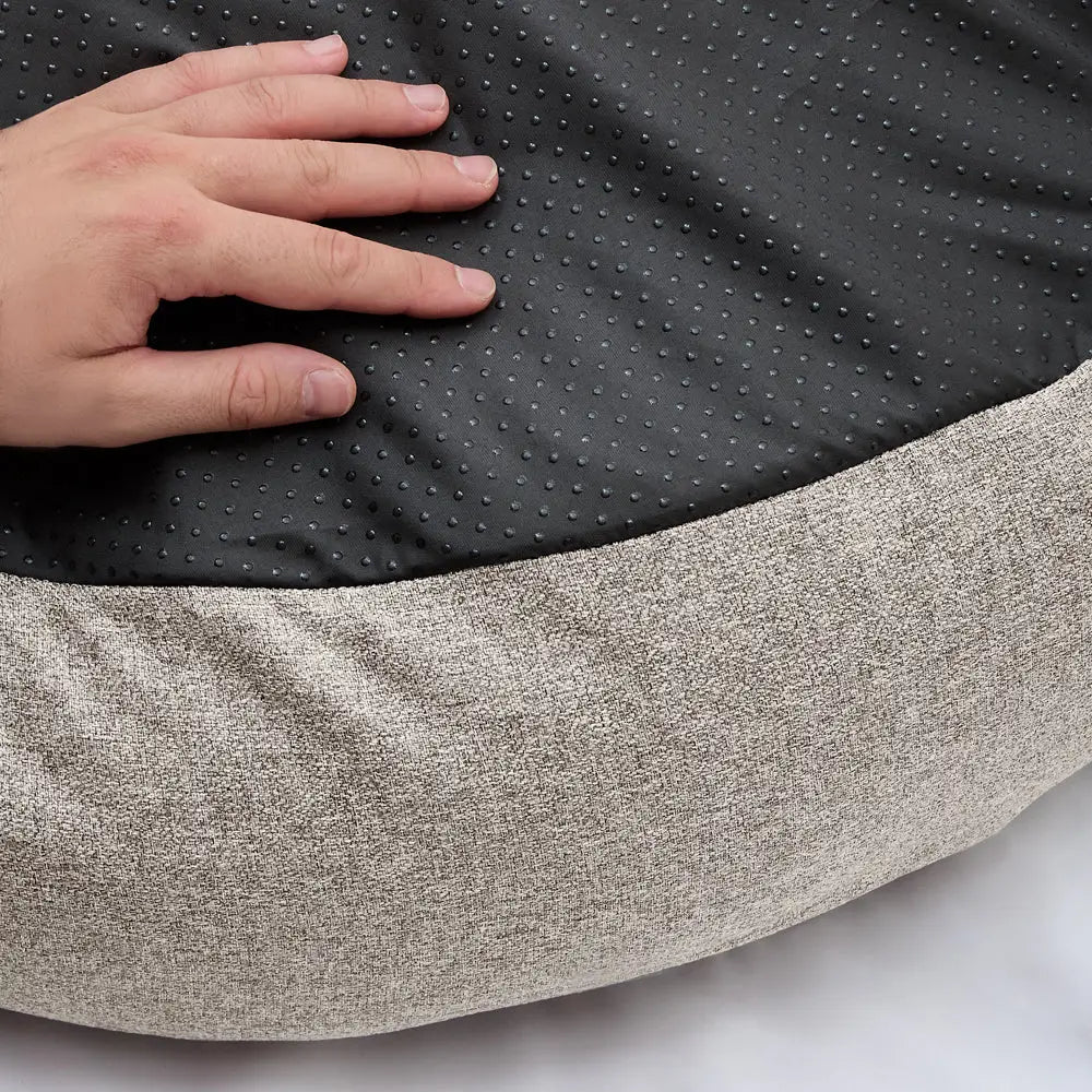 NUBA HUNDEBETT AUS CHENILLE (BEIGE)