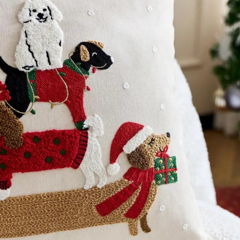 KISSENBEZUG | WEIHNACHTSHUNDE
