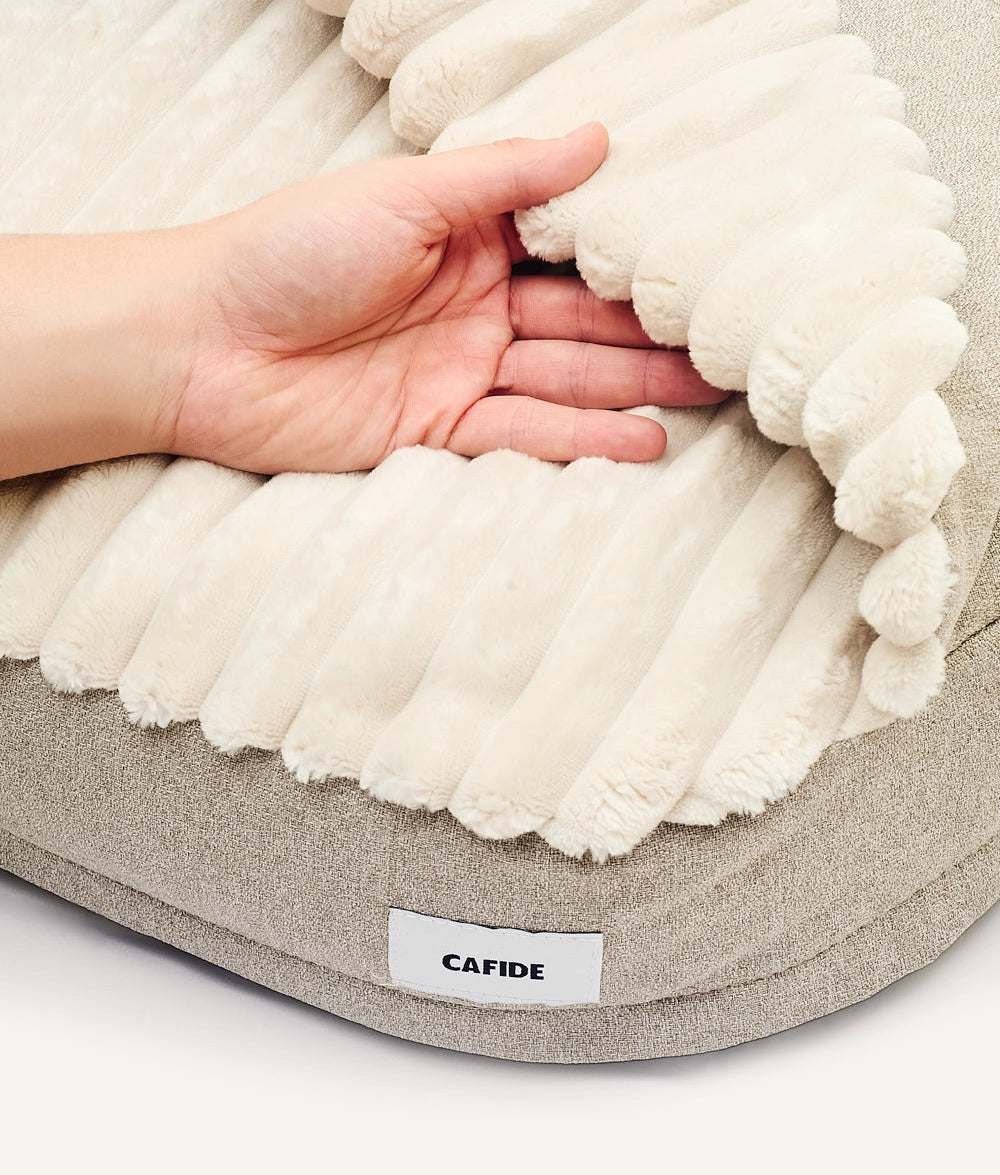 MASO HUNDEBETT WECHSELBEZUG CHENILLE (BEIGE)