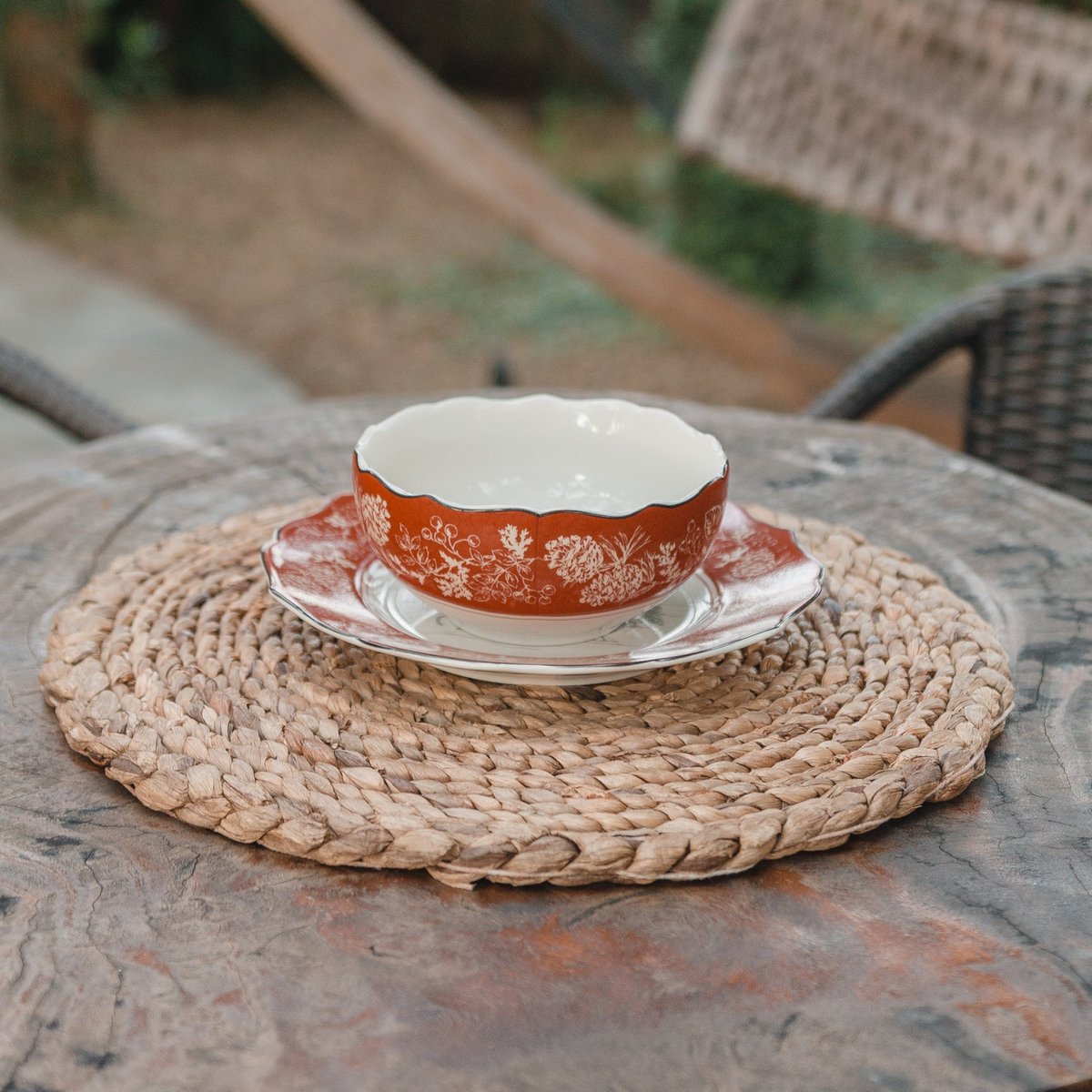 BOHO TISCHSET AUS WASSERHYAZINTHE