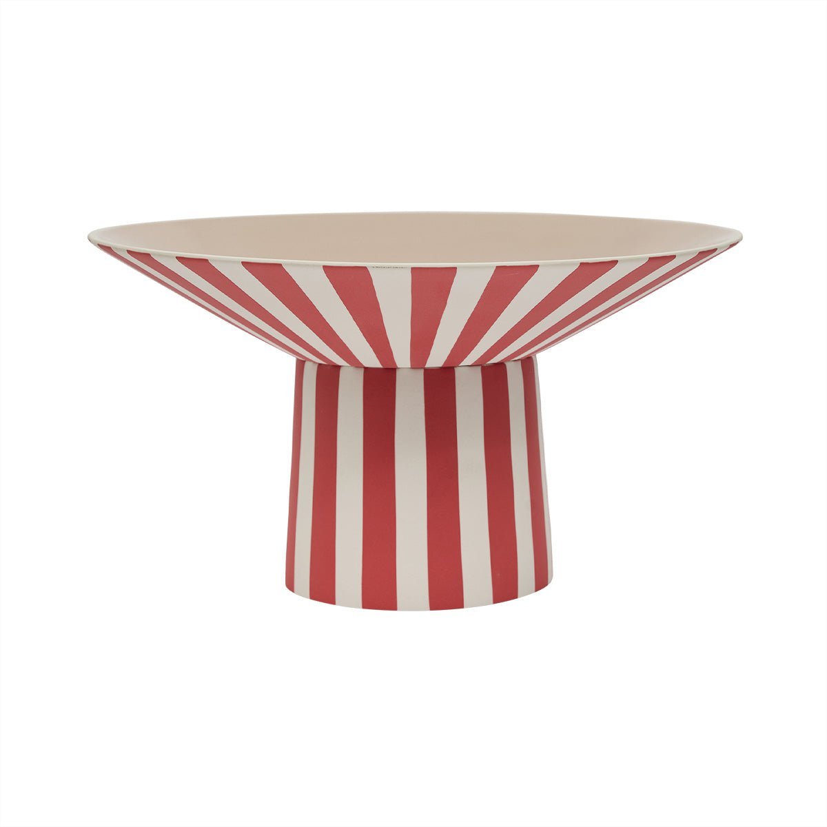 SCHALE GESTREIFT (ROT/WEIß) - HOCH