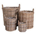 BLUMENKÖRBE AUS RATTAN (4 Stk.)