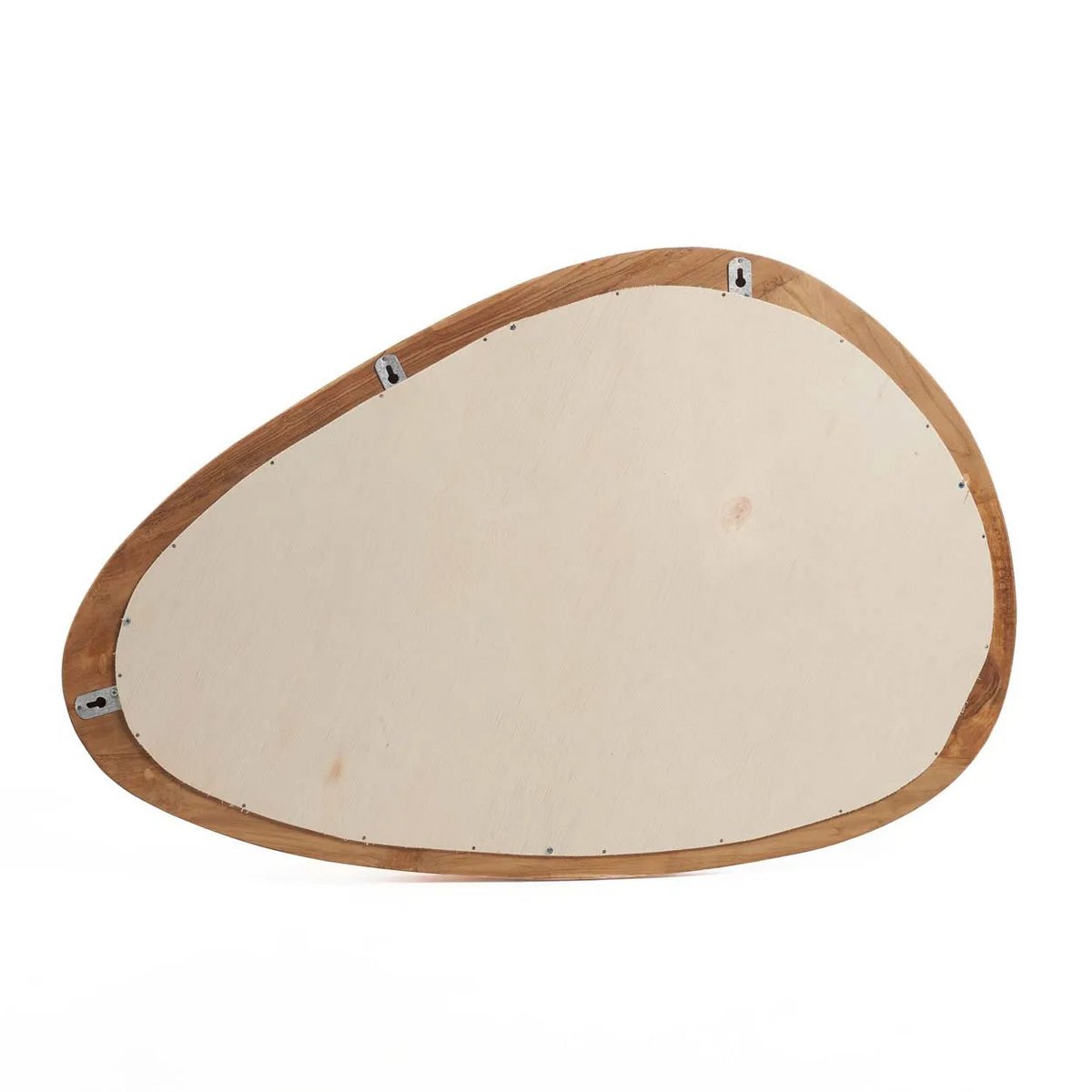 ORGANISCHER SPIEGEL AUS TEAKHOLZ - 80x56cm