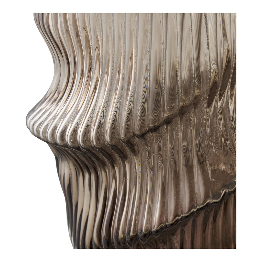 MUNDGEBLASENE VASE AUS GLAS - 25cm