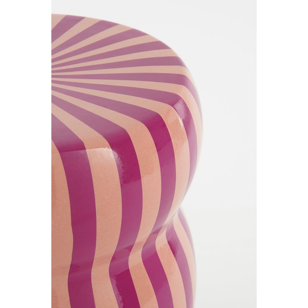 SKIPPER BEISTELLTISCH (ROSA/PINK GESTREIFT) - Ø32 cm