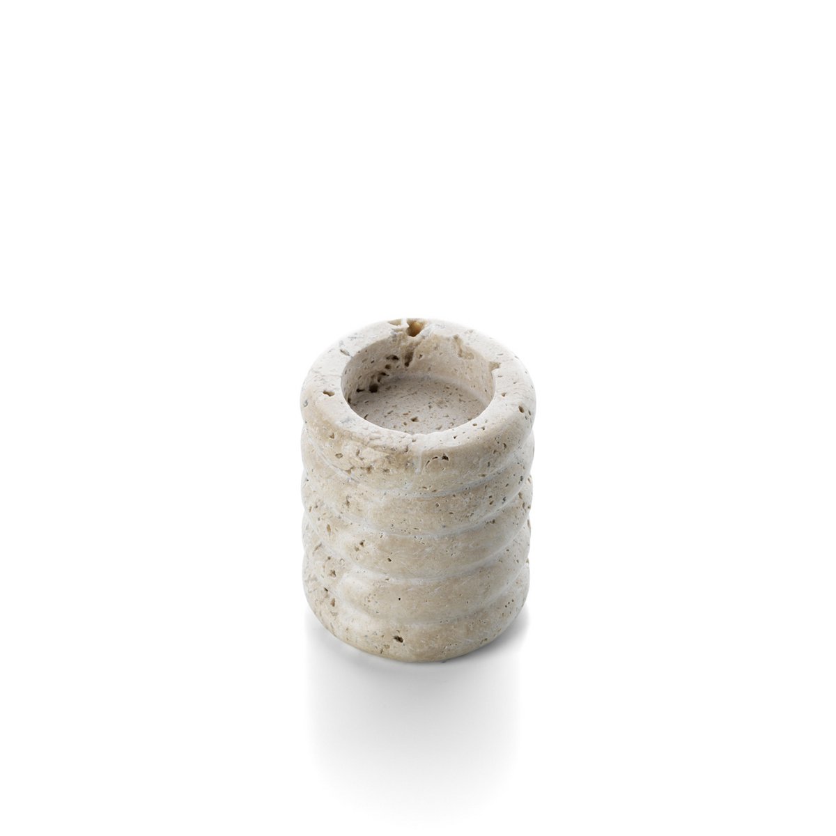 TRAVERTIN RIPPLE KERZENHALTER - 7,5cm