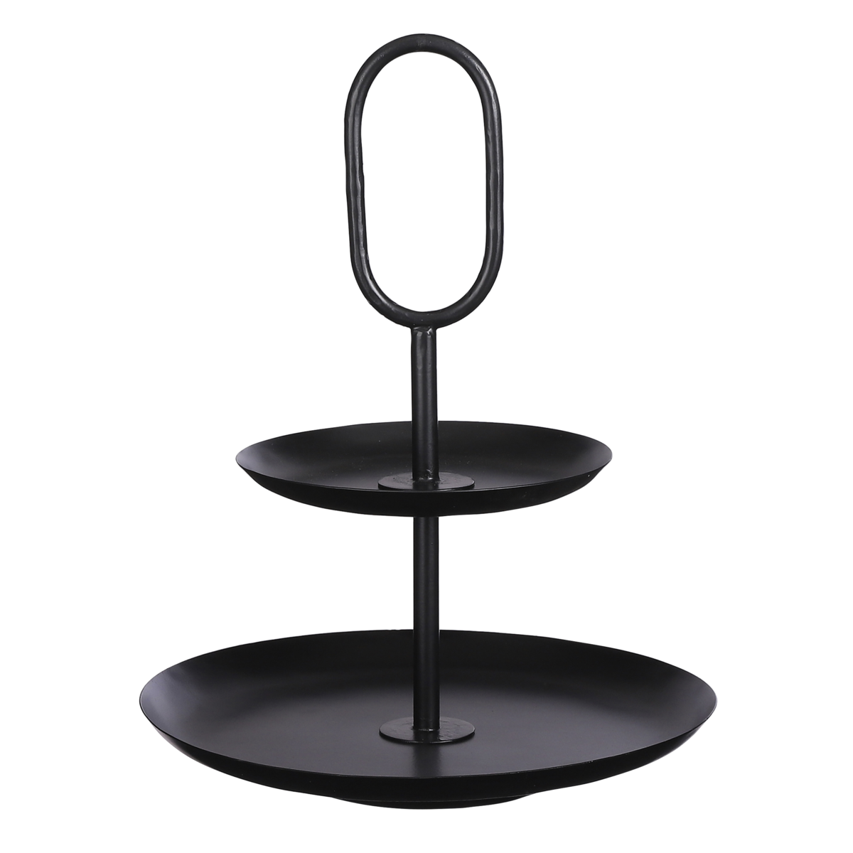 RAMA ETAGERE MIT 2 EBENEN (SCHWARZ) - 36cm