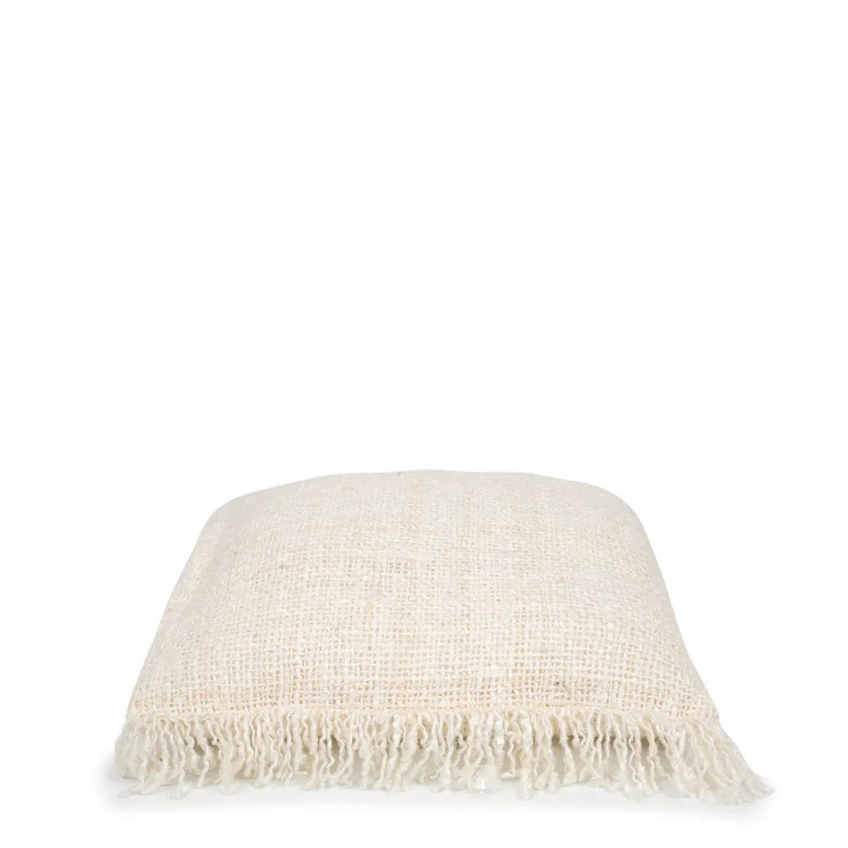 HANDGEWEBTER KISSENBEZUG (CREME) - 40 x 40cm