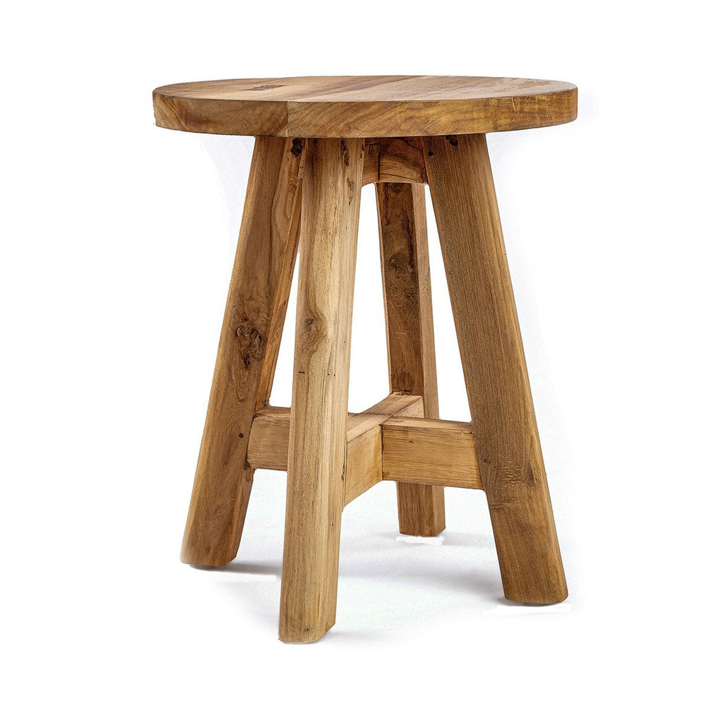 ATZIRI HOCKER AUS TEAKHOLZ
