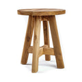 ATZIRI HOCKER AUS TEAKHOLZ