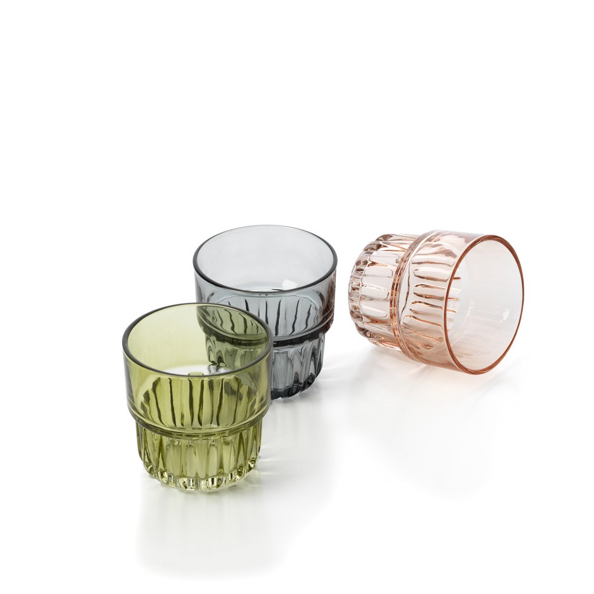FACETED TUMBLER (GRAU)