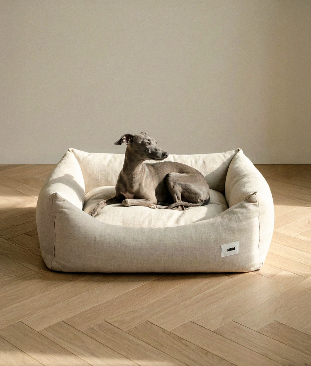 SNOZY HUNDEBETT AUS LEINEN