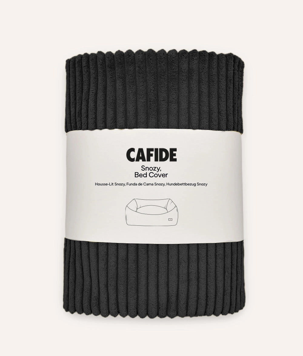 SNOZY HUNDEBETT WECHSELBEZUG CORD (SCHWARZ)