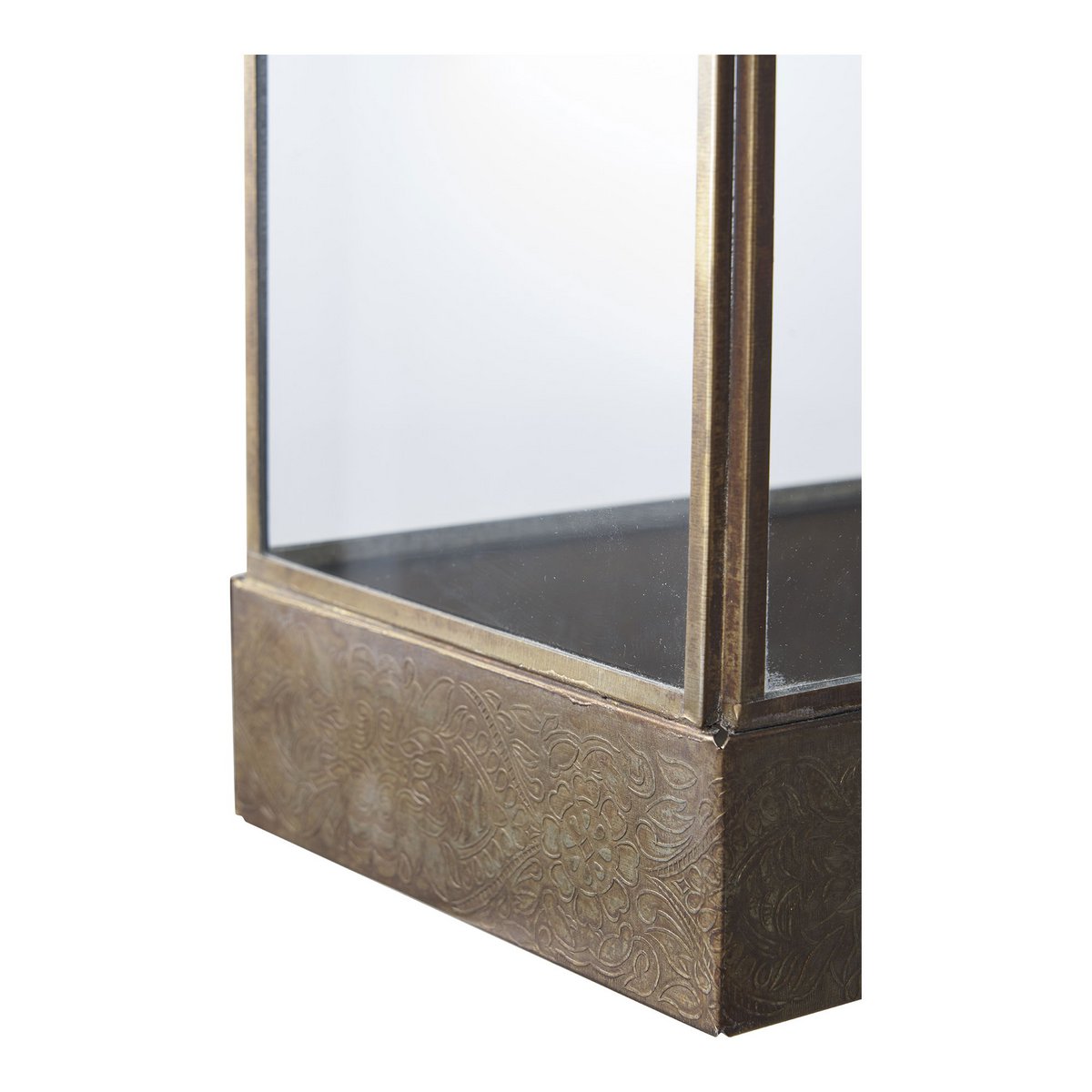MANALI LATERNE MIT ANTIK-MESSINOPTIK - 37cm