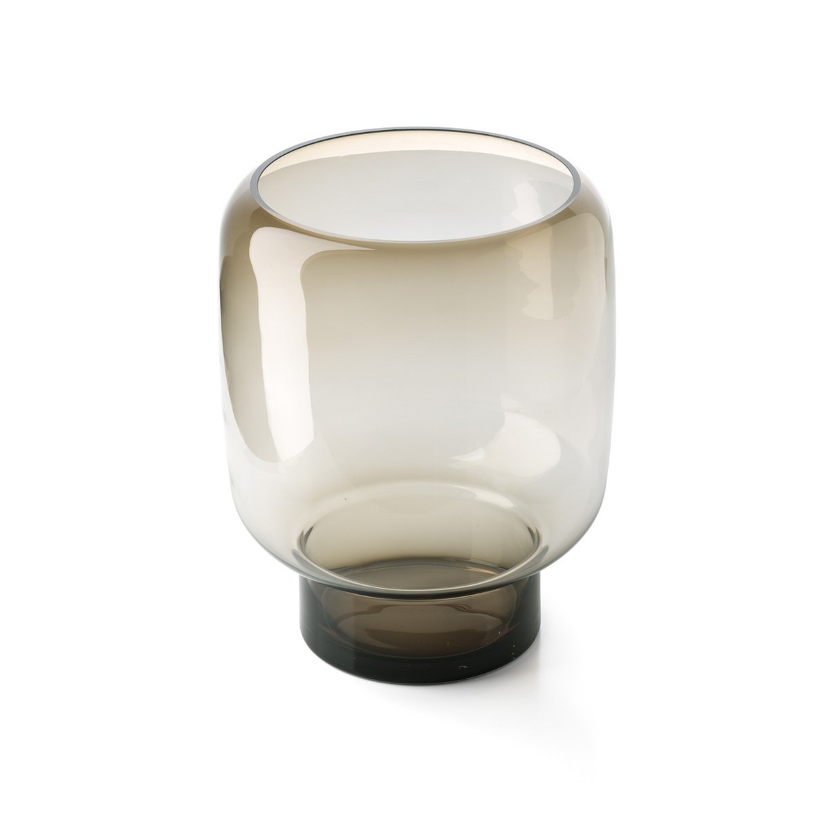 SMOKY CUBE VASE - 30cm