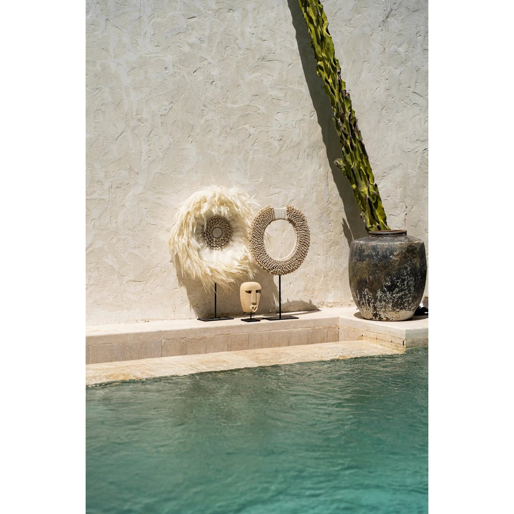 PAPUA SHELL DISC AUF STÄNDER - 45cm