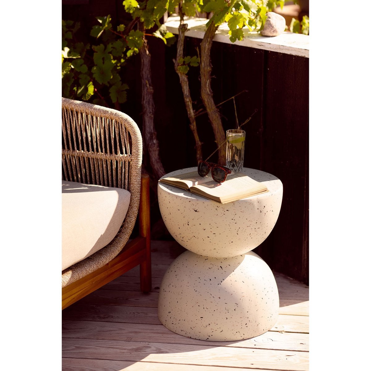 BEISTELLTISCH BONITA (TERRAZZO OPTIK) - 40cm