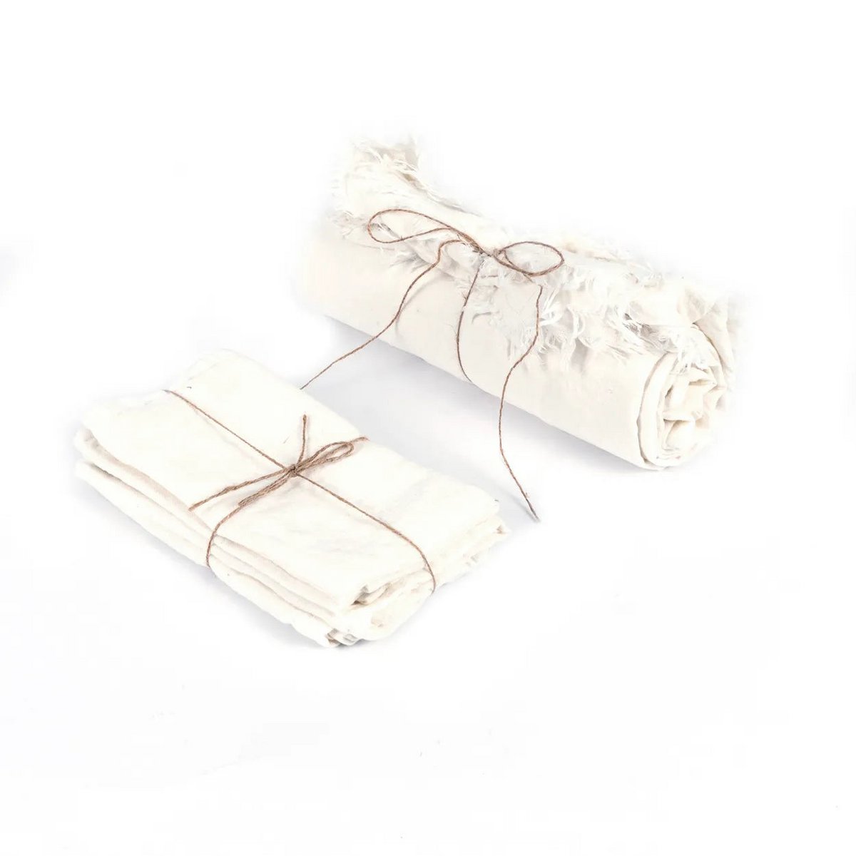 LEINENTISCHDECKE (WEIß) - 180x300cm