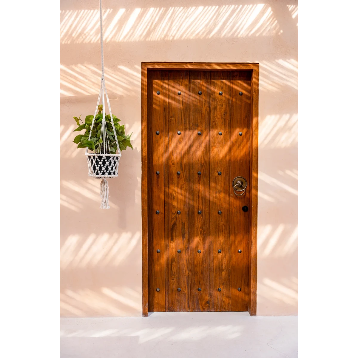 MAKRAMEE PFLANZENHALTER (WEIẞ)