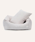 SNOZY HUNDEBETT AUS CORD (WEIß)