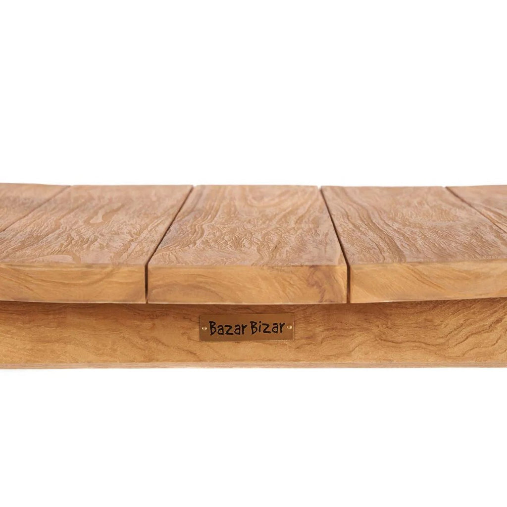 OUTDOOR STUHL AUS TEAKHOLZ