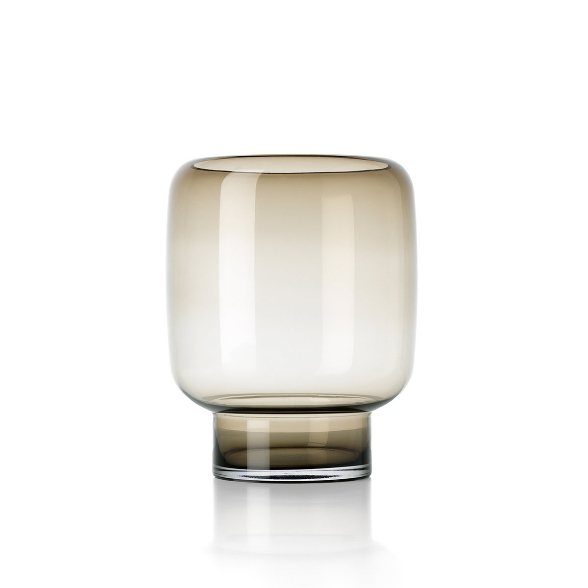SMOKY CUBE VASE - 30cm