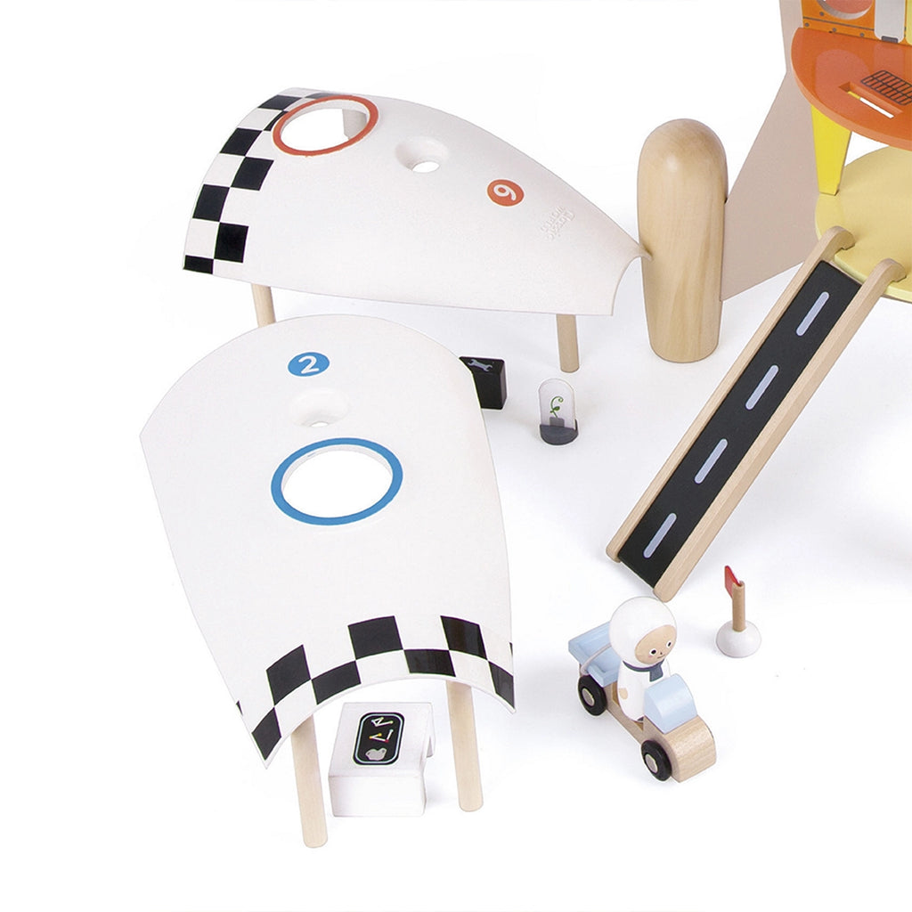 SPIELZEUG RAKETE AUS HOLZ